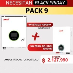 PACK INVERSOR 10KVA MAS BATERIA LITIO 10KW 48-200AH